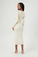 Women's Twist-Front Maxi Sweater Dress