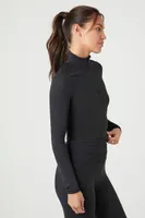 Women's Active Half-Zip Cropped Jacket Large