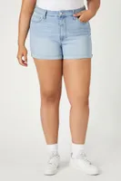 Women's Denim Curvy Shorts