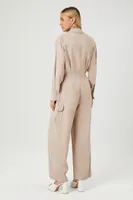 Women's Wide-Leg Cargo Jumpsuit