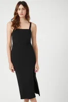 Women's Bodycon Midi Dress in Black Medium