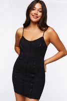 Women's Lace Seamed Mini Dress