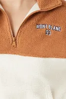 Women's Faux Shearling Mont Blanc Pullover in Brown Large