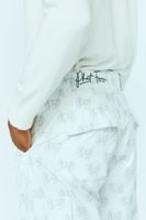 Men Phat Farm Printed Pants in White, 32