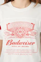 Women's Budweiser Graphic T-Shirt in Cream, XL