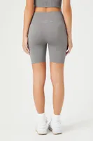 Women's Active Seamless Biker Shorts in Dark Grey Small