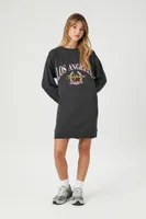 Women's Fleece Los Angeles Graphic Mini Dress