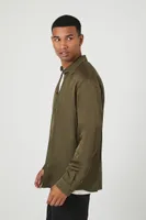 Men Satin Long-Sleeve Shirt