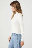 Women's Geo Mock Neck Sweater