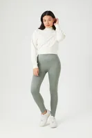 Women's Seamless Ribbed Knit Leggings