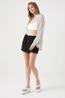 Women's Chiffon High-Rise Shorts Medium