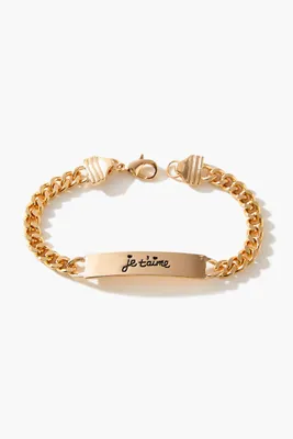 Women's Frasier Sterling Je Taime Bracelet in Gold