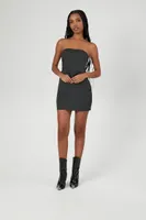 Women's Pinstriped Tube Mini Dress