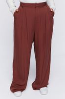 Women's Wide-Leg Pants in Turkish Coffee, 0X