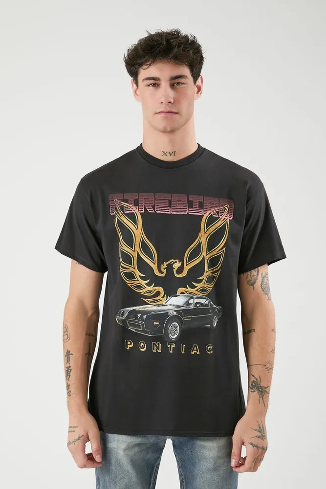 Men Firebird Pontiac Graphic Tee Black