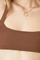 Women's Sweater-Knit Cropped Tank Top