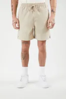 Men Vented-Hem Drawstring Shorts Large