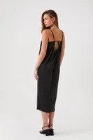 Women's Cutout Midi Cami Dress Black