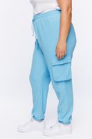 Women's Cargo Joggers in Blue, 0X