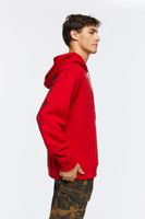 Men WCDS Rhinestone Graphic Hoodie in Red, XXL