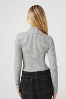 Women's Half-Zip Funnel Neck Sweater