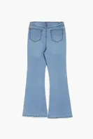 Girls Pull-On Flare Jeans (Kids) in Light Denim, 11/12