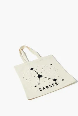 Zodiac Constellation Tote Bag in Cancer/Natural