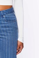 Women's Rhinestone-Striped 90s-Fit Jeans in Medium Denim, 25