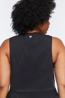 Women's Active Muscle T-Shirt in Black, 0X