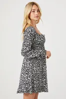 Women's Floral Print Mini Dress