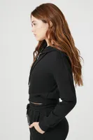 Women's Basic Fleece Zip-Up Hoodie