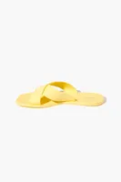 Women's Crisscross Square-Toe Sandals in Yellow, 8