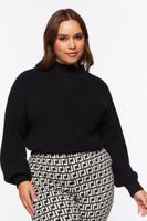 Women's Ribbed Mock Neck Sweater