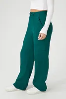 Women's High-Rise Wide-Leg Cargo Pants