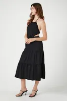 Women's Tiered Halter Midi Dress