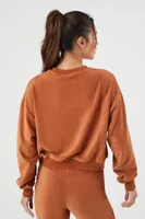 Women's Active Corduroy Pullover in Chestnut Small