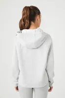 Women's Active Raglan-Sleeve Hoodie in Heather Grey Small