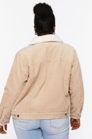 Women's Corduroy Jacket in Tan, 0X