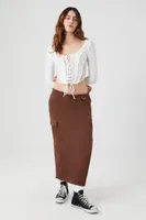 Women's Cargo Maxi Skirt