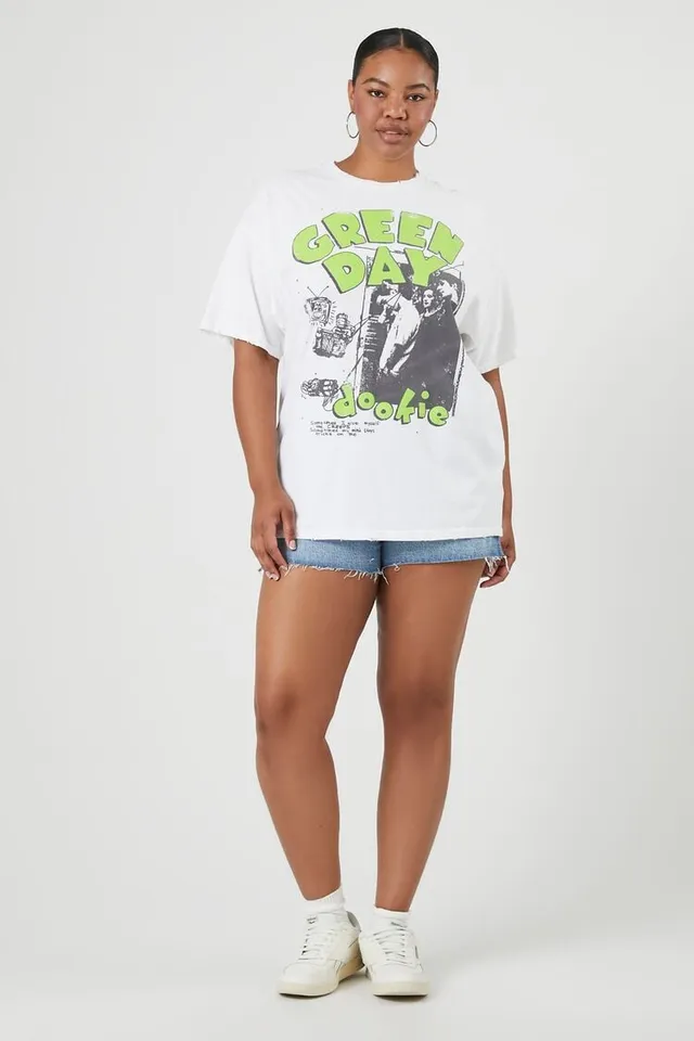 Forever 21 Women's Green Day Dookie Graphic T-Shirt in White, 0X at Vancouver Mall in Vancouver, WA Forever 21 Women's Green Day Dookie Graphic T-Shirt in White, 0X at Vancouver Mall in Vancouver, WA