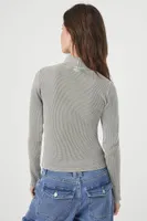 Women's Waffle Knit Turtleneck Top in Tea, XS