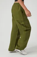 Women's Twill Toggle Drawstring Joggers Medium