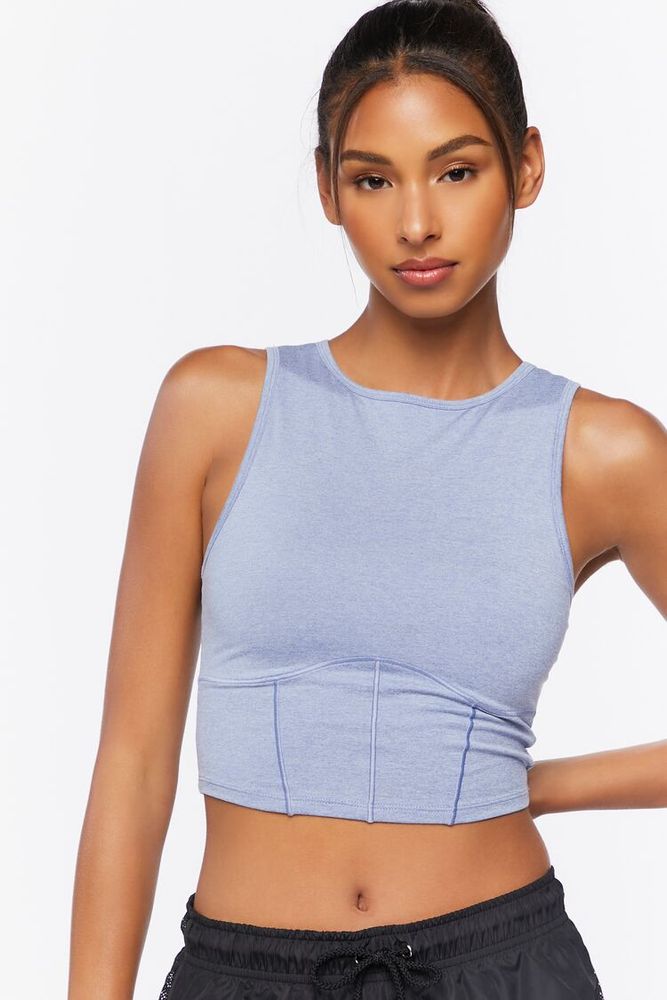 Women's Active Cropped Tank Top Blue