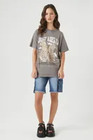 Women's Stay Awake Graphic T-Shirt in Taupe, M/L