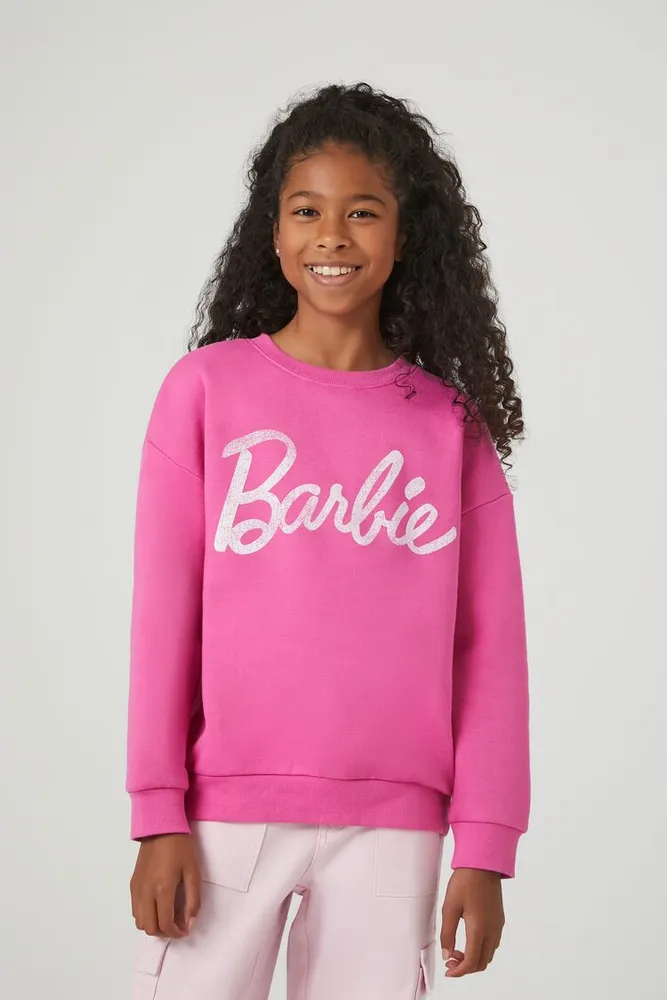 Girls Barbie Graphic Pullover (Kids) in Pink, 9/10