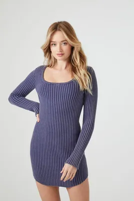 Women's Bodycon Sweater Mini Dress
