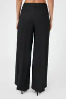 Women's High-Rise Wide-Leg Trousers in Black Medium