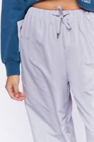 Women's Baggy Windbreaker Parachute Pants in Grey Large