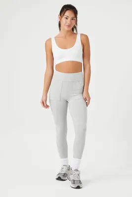 Women's Active High-Rise Leggings in Heather Grey Large