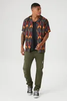 Men Geo Print Short-Sleeve Shirt